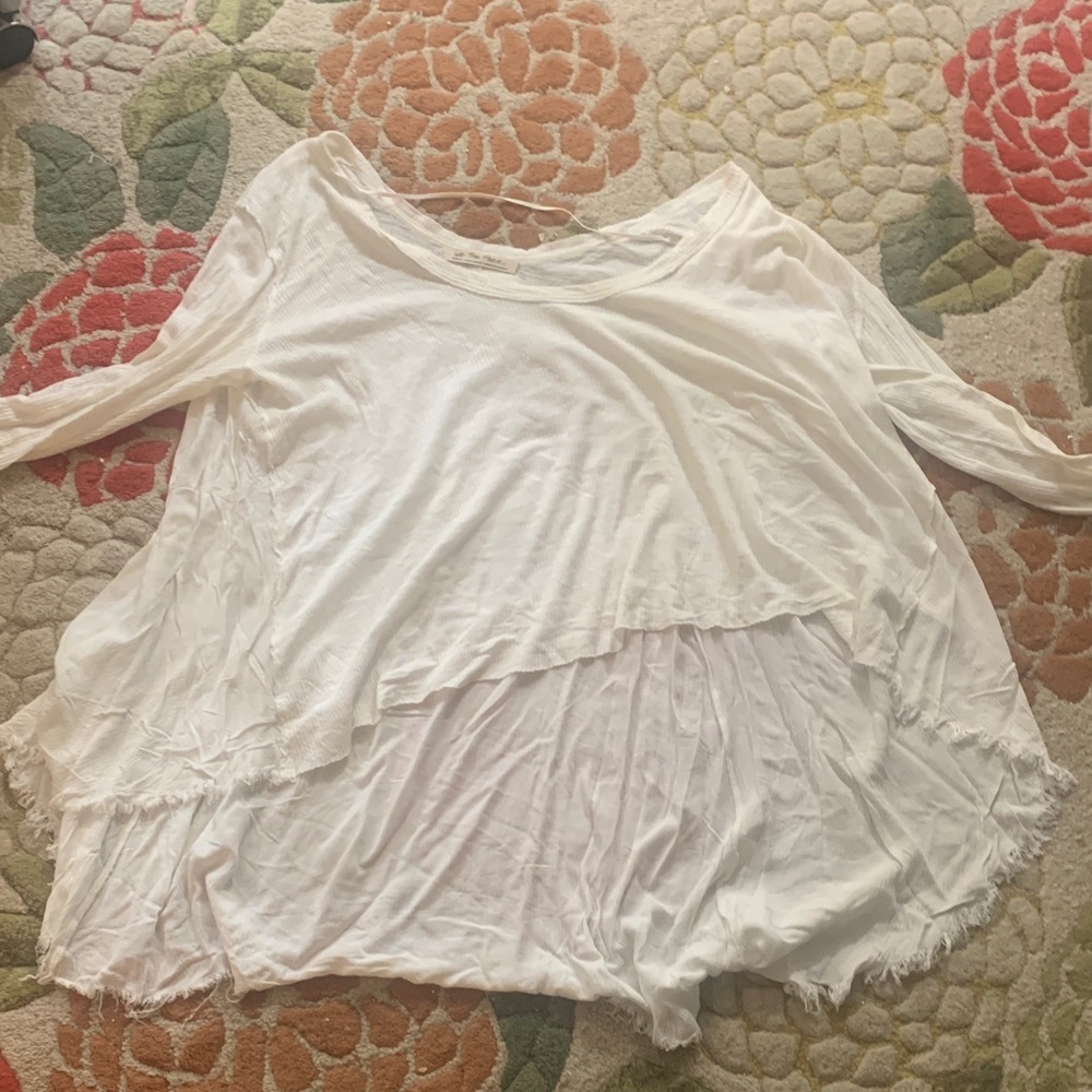 We The Free Cream Layered Tunic, Free People, lightweight, oversized